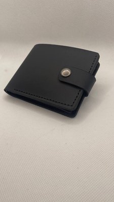 кожаный кошелек walletsua - 2 black GAM-2 black фото